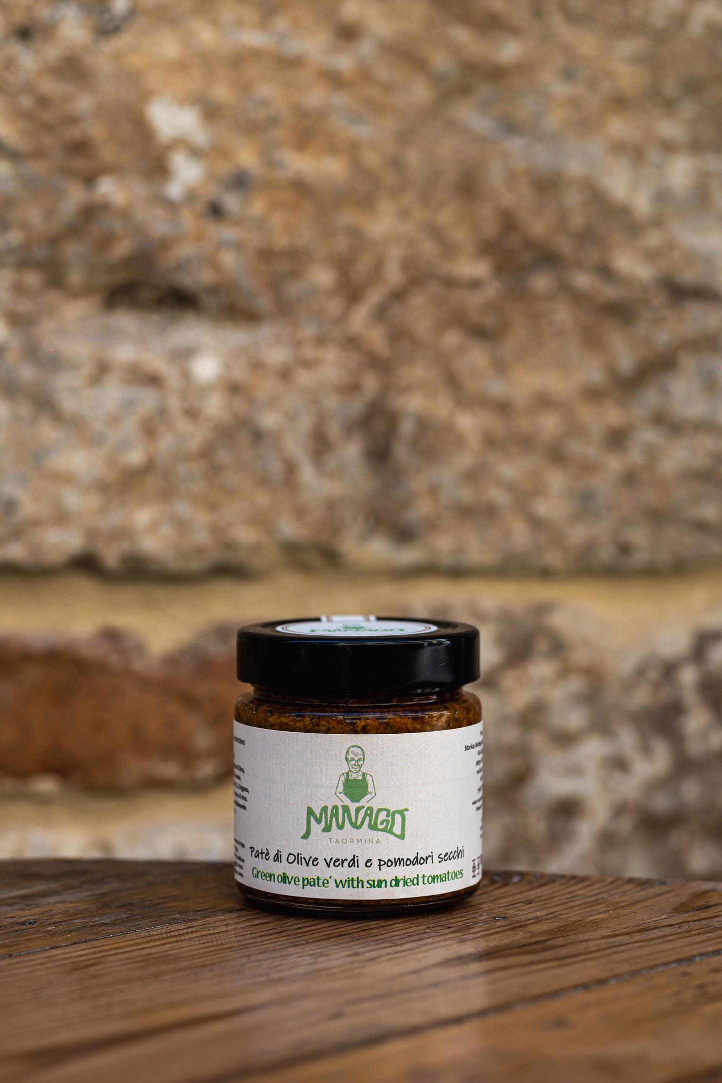 GREEN OLIVE AND SUN-DRIED TOMATO PATE 180g.