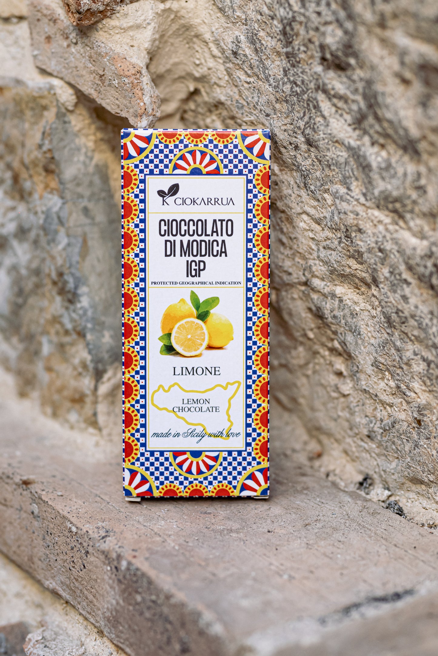 MODICA CHOCOLATE 80gr. - Lemon