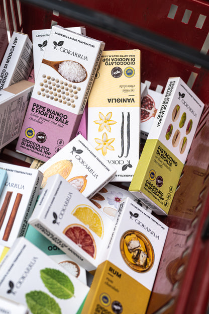 CIOCCOLATO DI MODICA 100gr. - Fichi e Noci