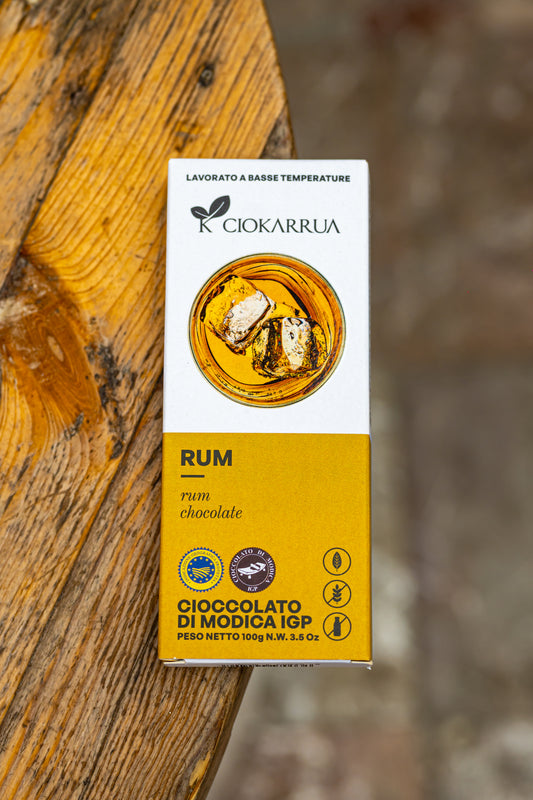 CIOCCOLATO DI MODICA 100gr. - Rum