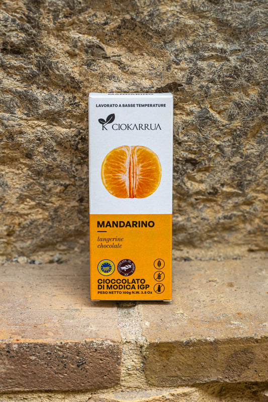 CIOCCOLATO DI MODICA 100gr. - Mandarino