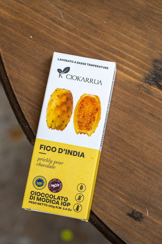 CIOCCOLATO DI MODICA 100gr. - Fico d'India