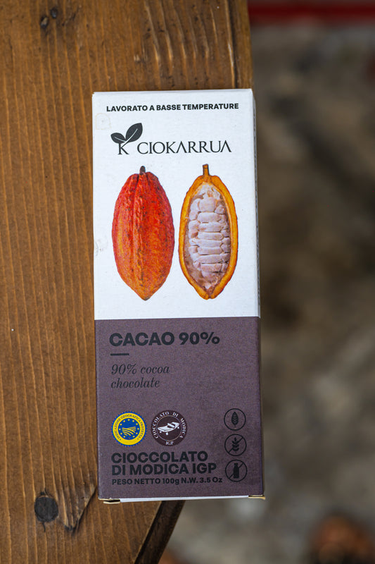 CIOCCOLATO DI MODICA 100gr. - Cacao 90%